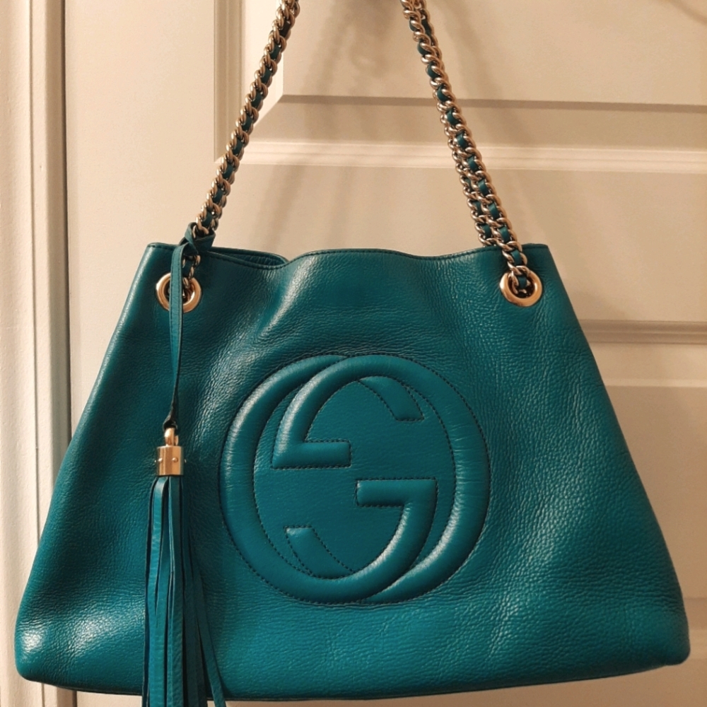 💞RARE💞TURQUOISE GUCCI SOHO❤